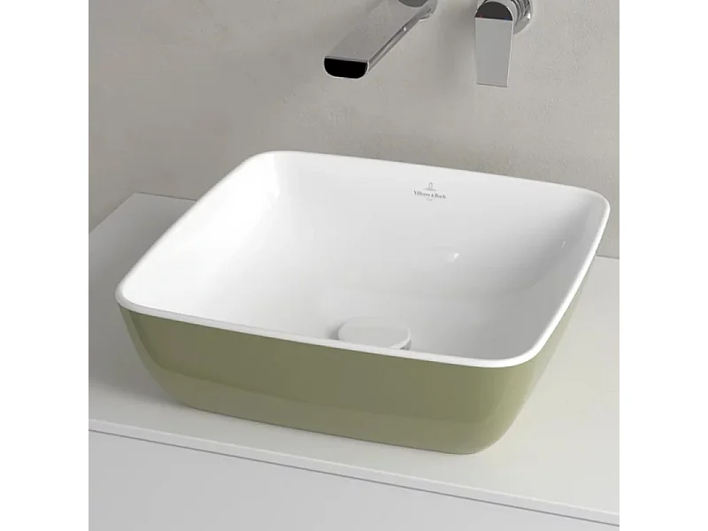 Vasque carrée à poser VILLEROY ET BOCH Artis Vert sauge