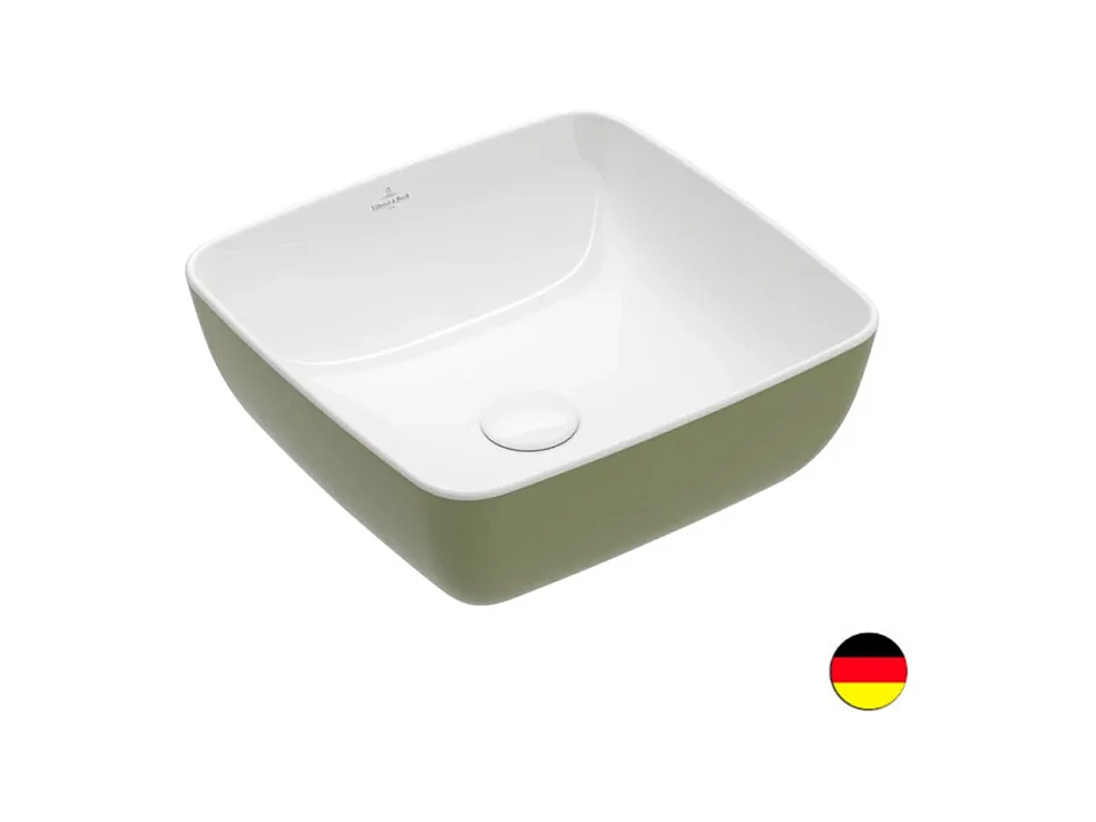 Vasque carrée à poser VILLEROY ET BOCH Artis Vert sauge