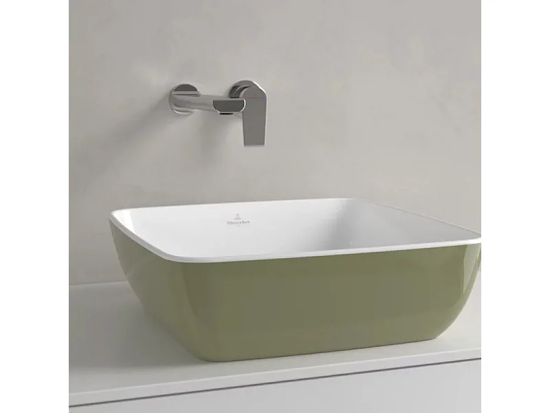 Vasque carrée à poser VILLEROY ET BOCH Artis Vert sauge