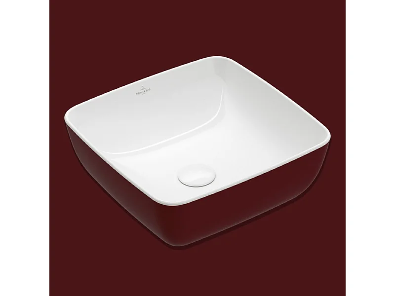 Vasque carrée à poser VILLEROY ET BOCH Artis Bordeaux