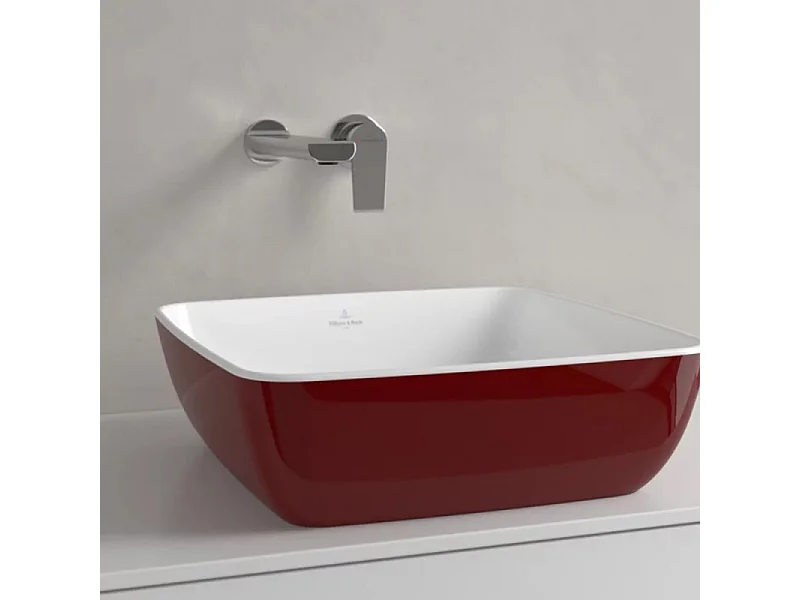 Vasque carrée à poser VILLEROY ET BOCH Artis Bordeaux