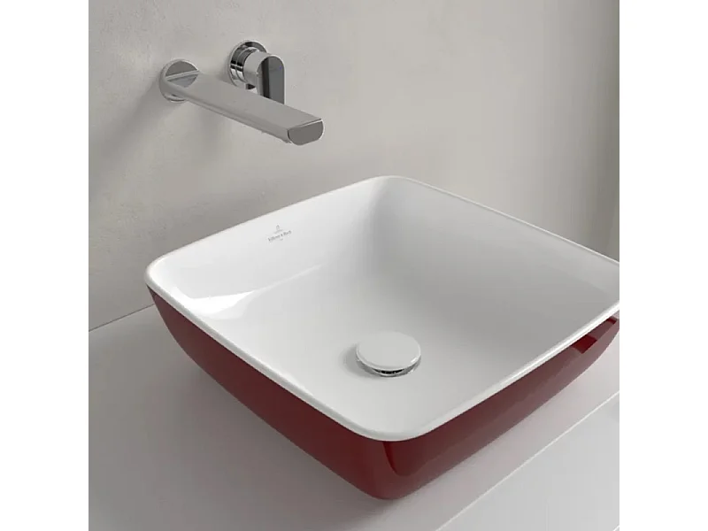Vasque carrée à poser VILLEROY ET BOCH Artis Bordeaux