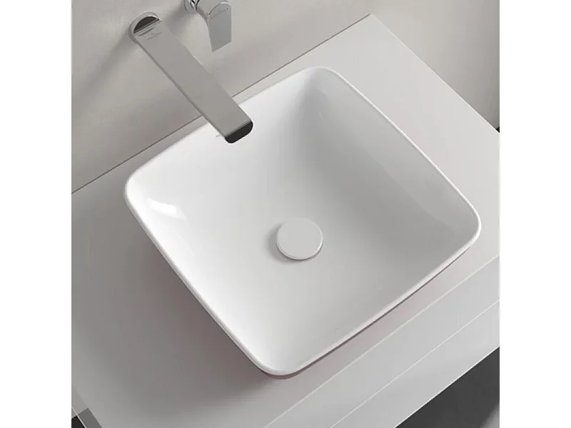 Vasque carrée à poser VILLEROY ET BOCH Artis Bordeaux