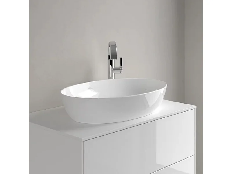 Vasque ovale à poser VILLEROY ET BOCH Artis Blanc CeramicPlus
