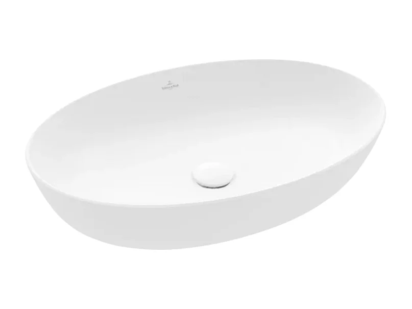 Vasque ovale à poser VILLEROY ET BOCH Artis Blanc CeramicPlus