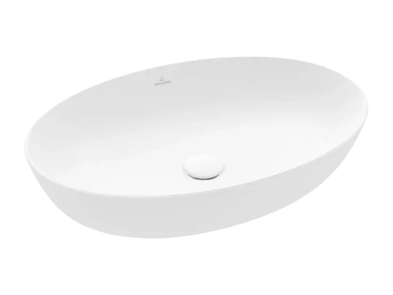 Vasque ovale à poser VILLEROY ET BOCH Artis Blanc CeramicPlus