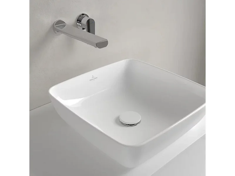 Vasque carrée à poser VILLEROY ET BOCH Artis Stone White ceramic plus