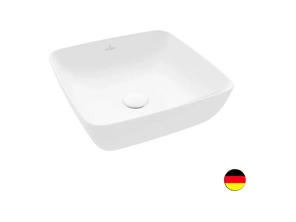 Vasque carrée à poser VILLEROY ET BOCH Artis Stone White ceramic plus