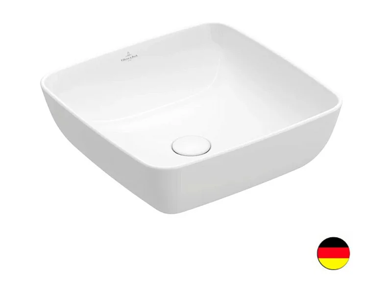 Vasque carrée à poser VILLEROY ET BOCH Artis Blanc ceramic plus