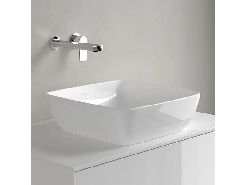 Vasque carrée à poser VILLEROY ET BOCH Artis Blanc ceramic plus