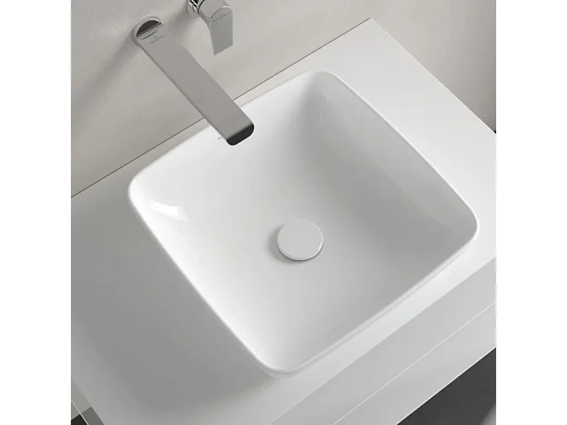 Vasque carrée à poser VILLEROY ET BOCH Artis Blanc ceramic plus