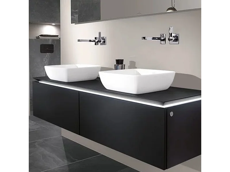 Vasque carrée à poser VILLEROY ET BOCH Artis Blanc ceramic plus