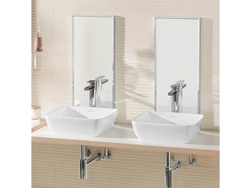 Vasque carrée à poser VILLEROY ET BOCH Artis Blanc ceramic plus