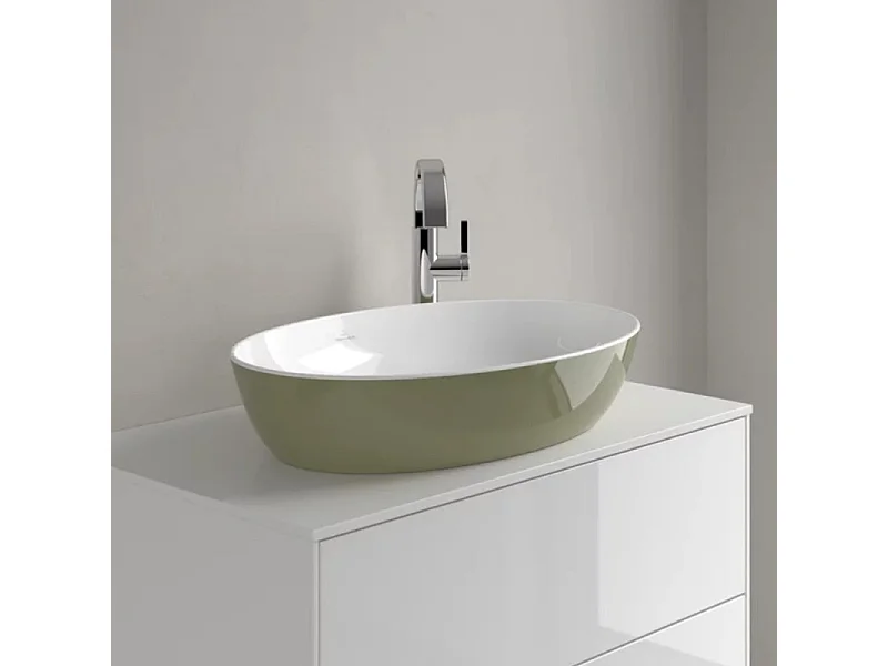 Vasque ovale à poser VILLEROY ET BOCH Artis Vert sauge