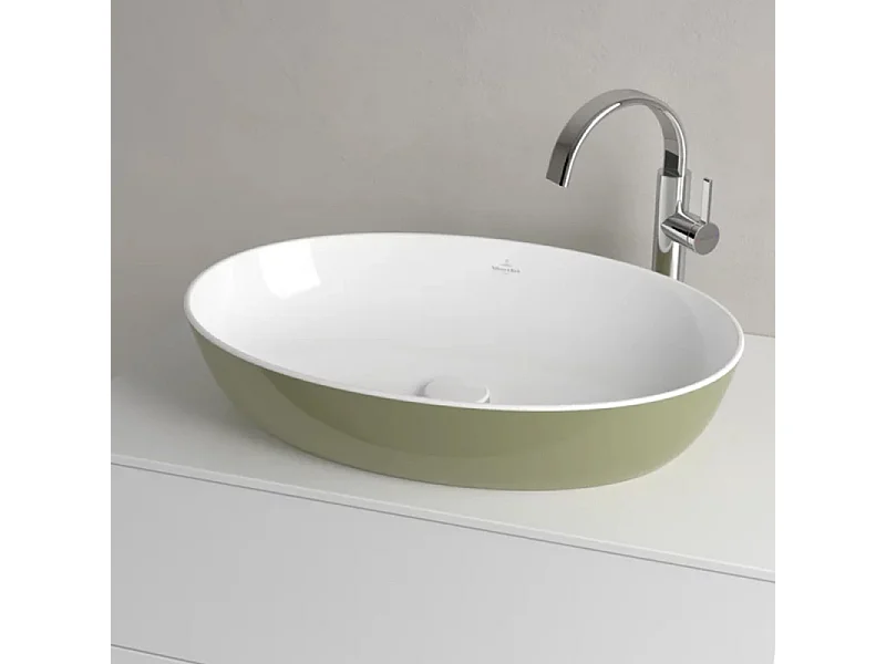 Vasque ovale à poser VILLEROY ET BOCH Artis Vert sauge