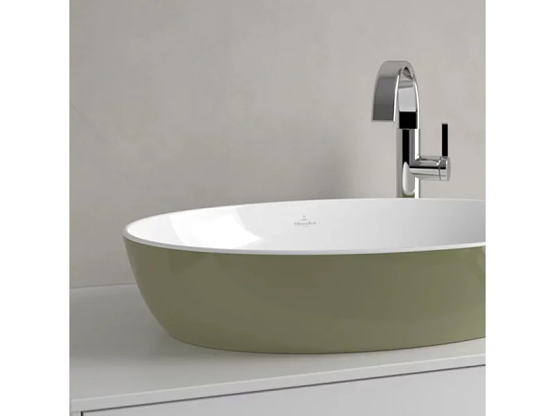 Vasque ovale à poser VILLEROY ET BOCH Artis Vert sauge