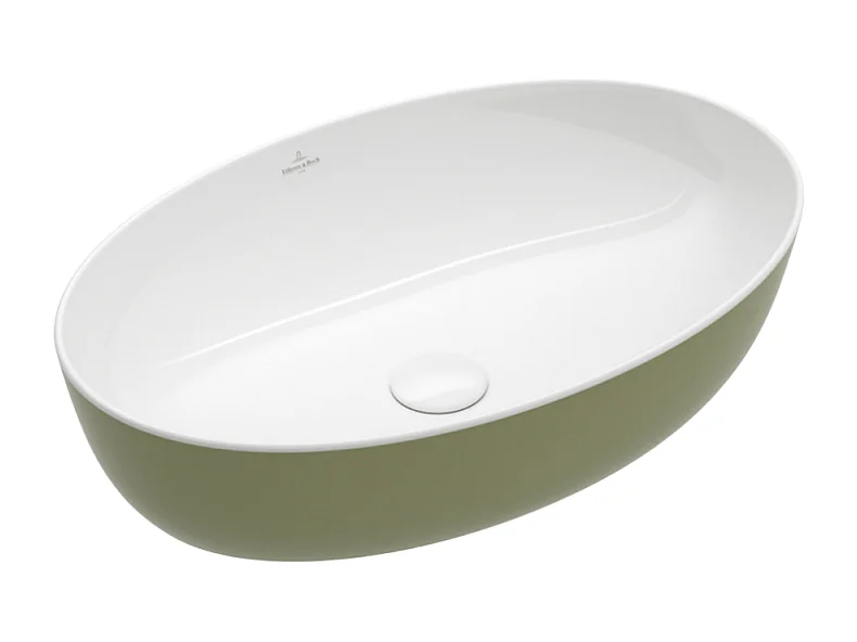 Vasque ovale à poser VILLEROY ET BOCH Artis Vert sauge
