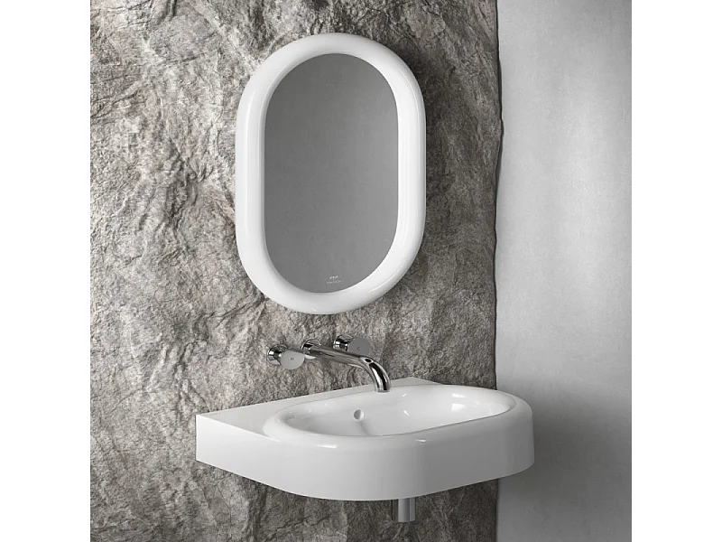 Lavabo VITRA Liquid 60 cm sans trou et avec trop-plein