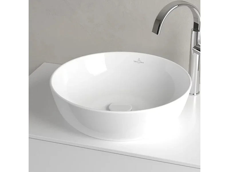 Vasque ronde à poser VILLEROY ET BOCH Artis Blanc CeramicPlus