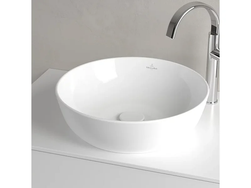 Vasque ronde à poser VILLEROY ET BOCH Artis Blanc CeramicPlus
