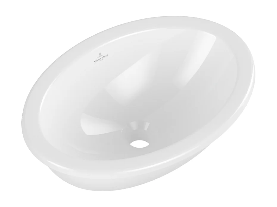 Vasque ovale 57 x 41 à encastrer VILLEROY ET BOCH Loop & Friends TitanCeram