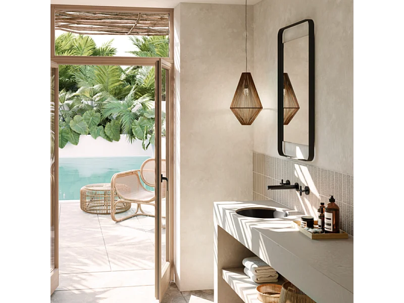 Vasque 45 x 45 ronde à encastrer par-dessous VILLEROY ET BOCH Loop & Friends TitanCeram blanche avec trop plein