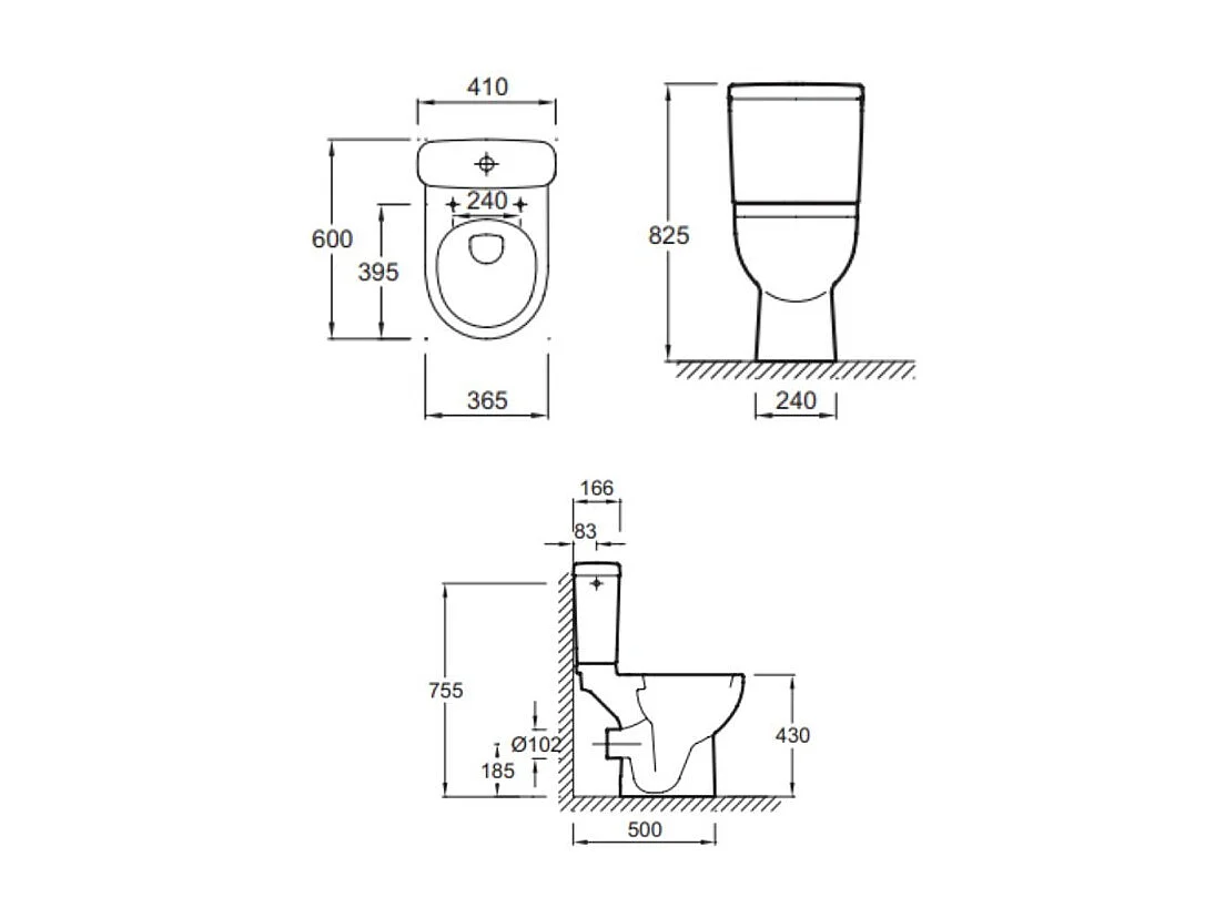 WC à poser compact sortie horizontale JACOB DELAFON Odéon up avec abattant