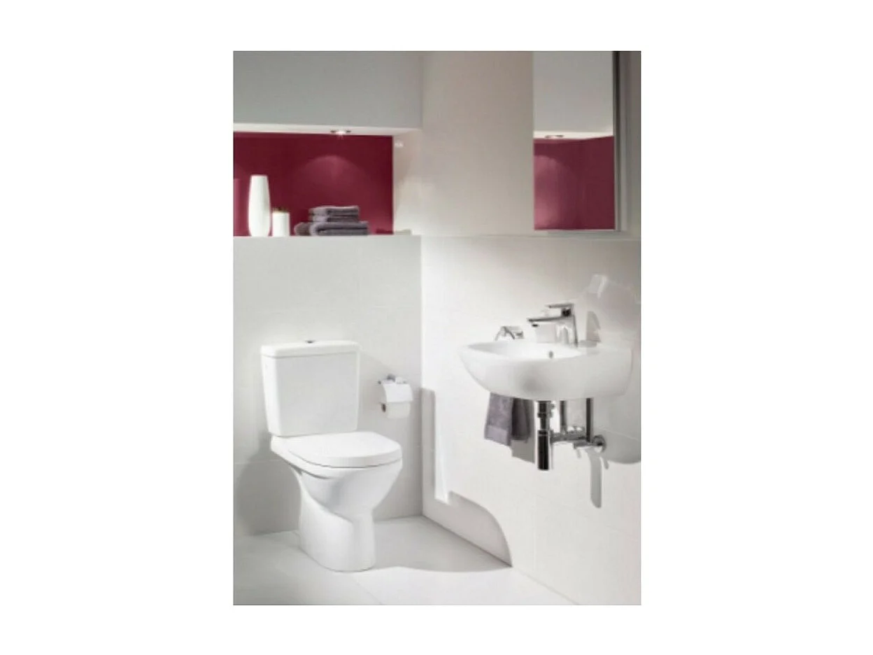 Pack WC VILLEROY ET BOCH O. Novo plus Ovale sortie horizontale Blanc CeramicPlus
