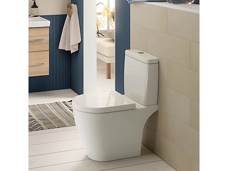 WC à poser sans bride VILLEROY ET BOCH Avento avec abattant + nettoyant