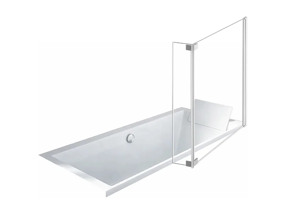 Baignoire droite 180 x 80 JACOB DELAFON Evok, deux places + pare bain