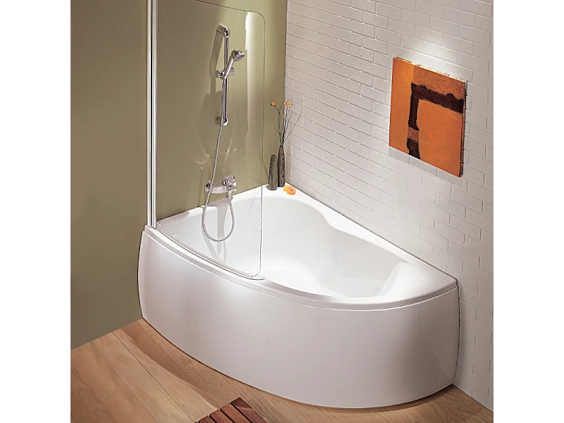 Baignoire d'angle 150 X 100 JACOB DELAFON Microméga Duo version gauche