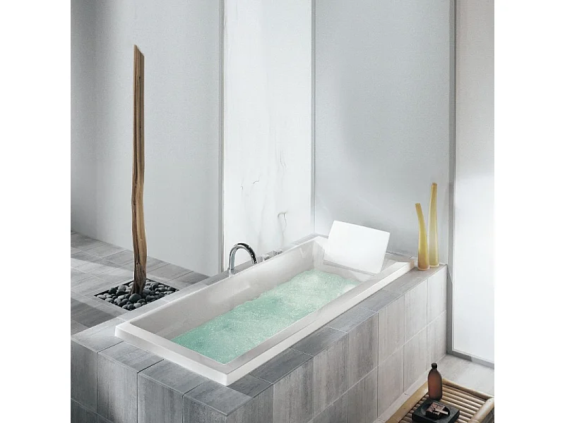 Lot baignoire droite 190 X 90 JACOB DELAFON Evok + pare-bain noir mat