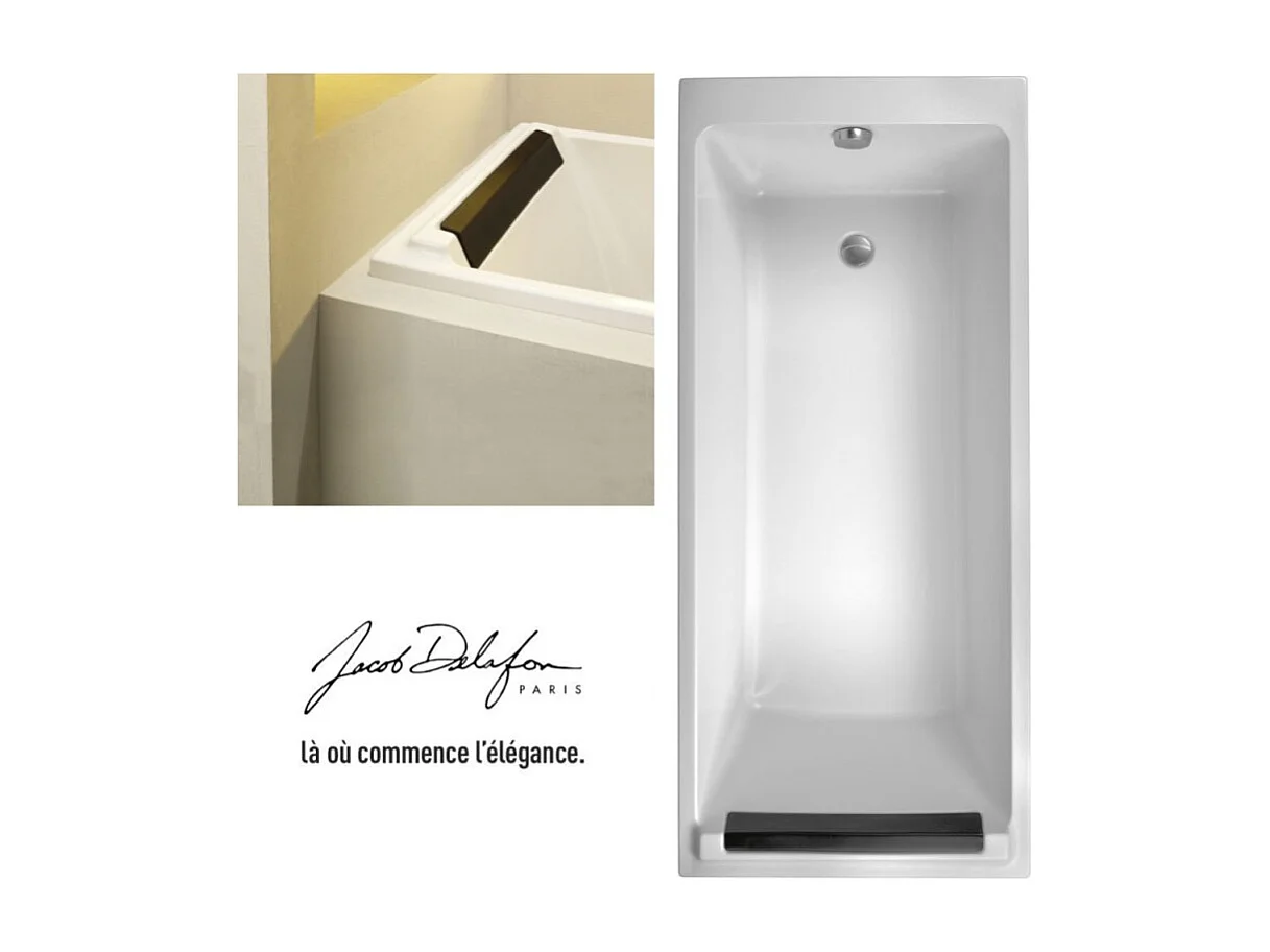 Baignoire droite 170 X 70 JACOB DELAFON Spacio