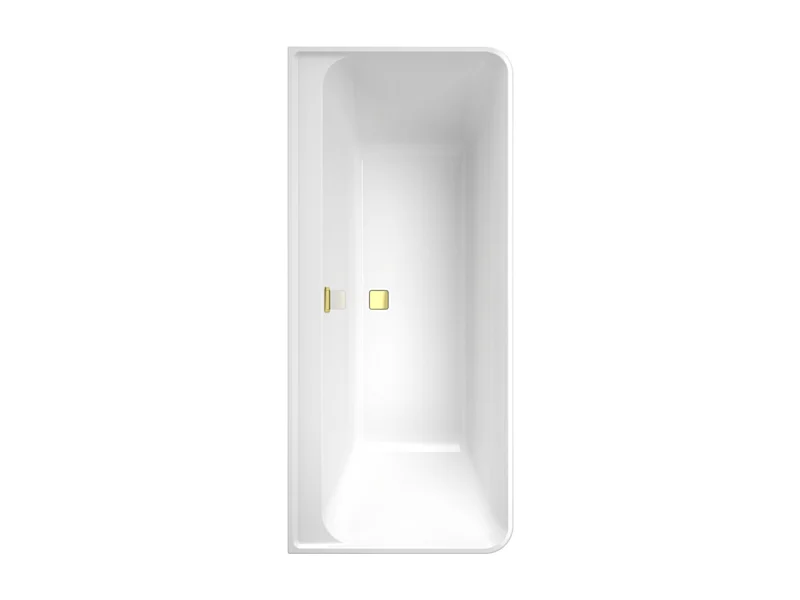 Baignoire droite murale 180 x 80 VILLEROY ET BOCH Collaro vidage gold