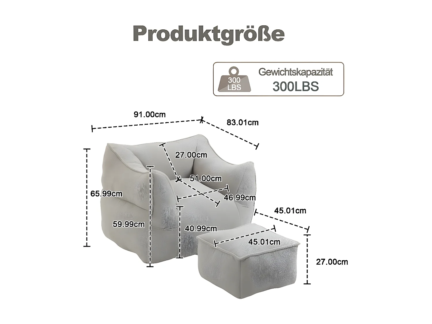Comfortabele Boucle fauteuil voor volwassenen en kinderen