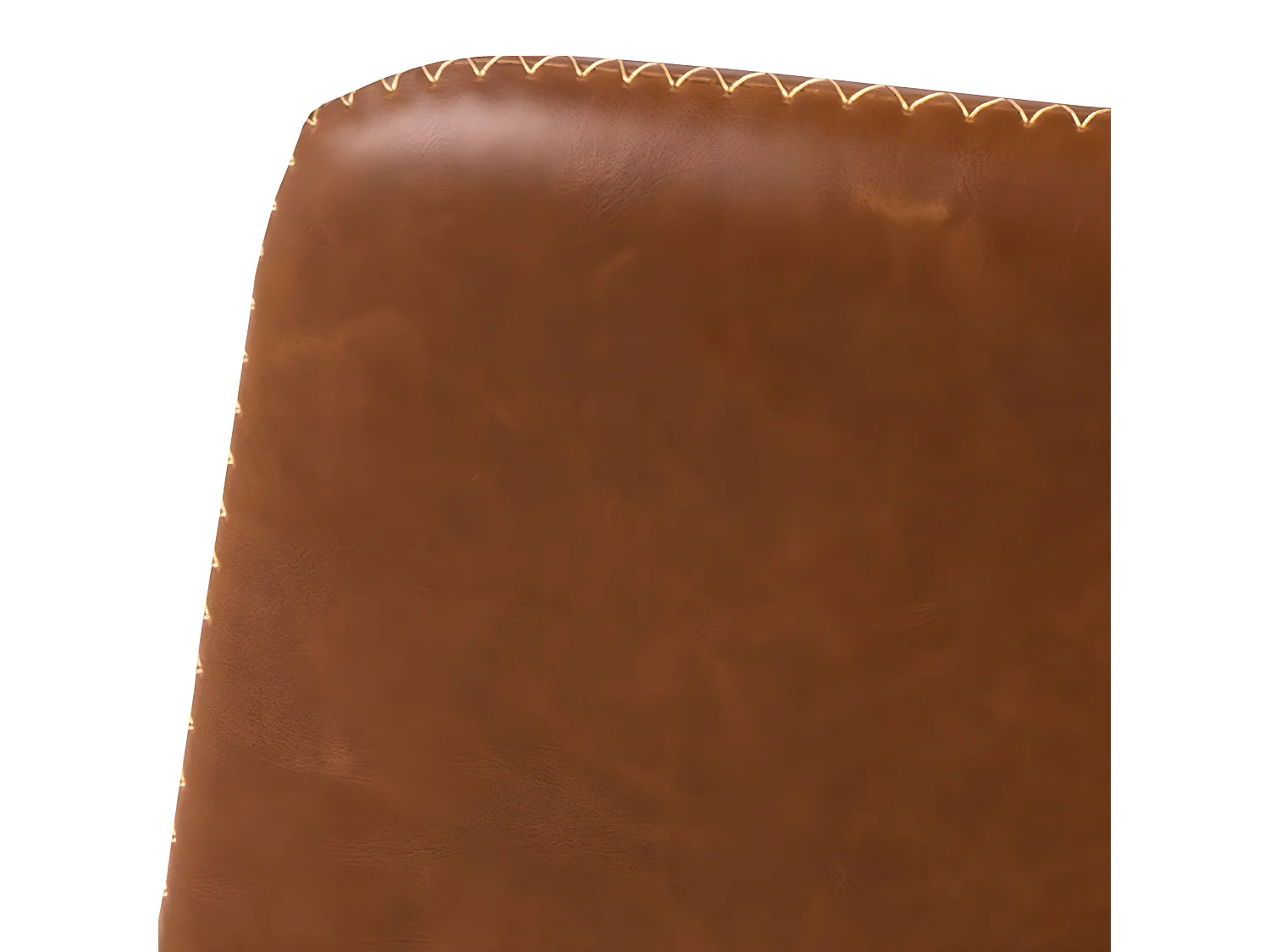 Anartia - Tabouret de bar réglable en simili et métal H61-83cm - Marron