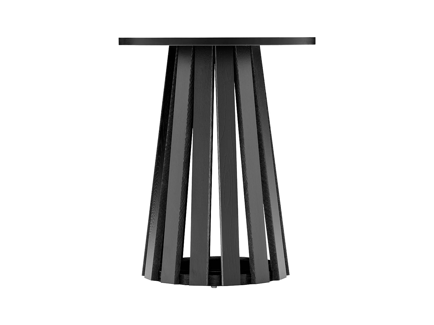 Mesa auxiliar redonda estilo escandinavo negra LIV