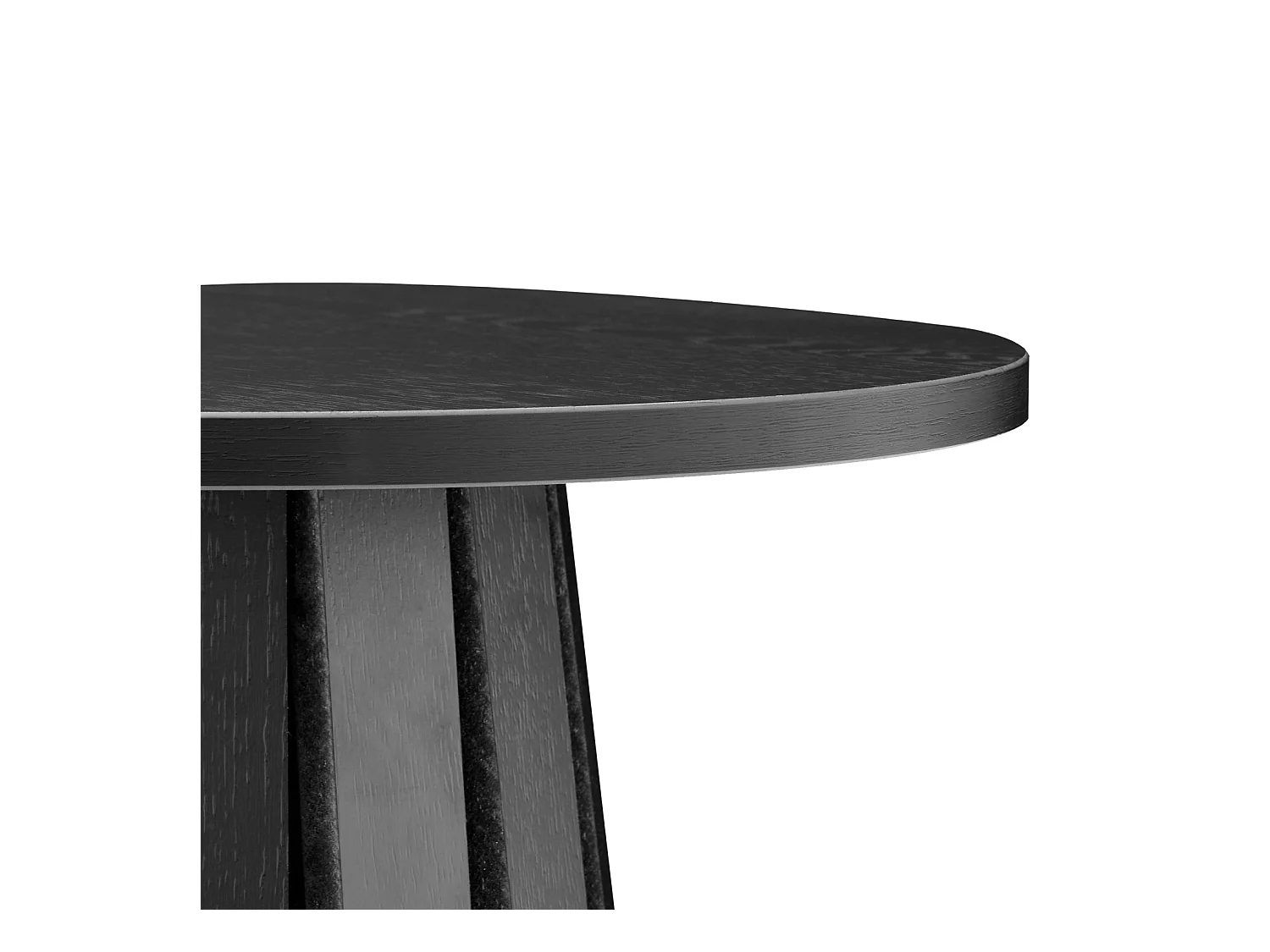 Mesa auxiliar redonda estilo escandinavo negra LIV