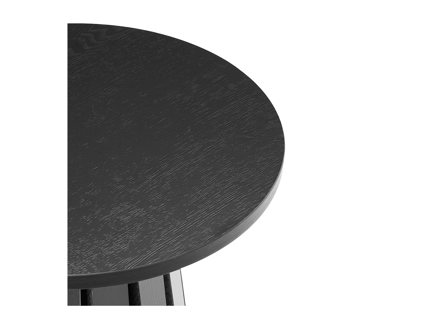 Mesa auxiliar redonda estilo escandinavo negra LIV