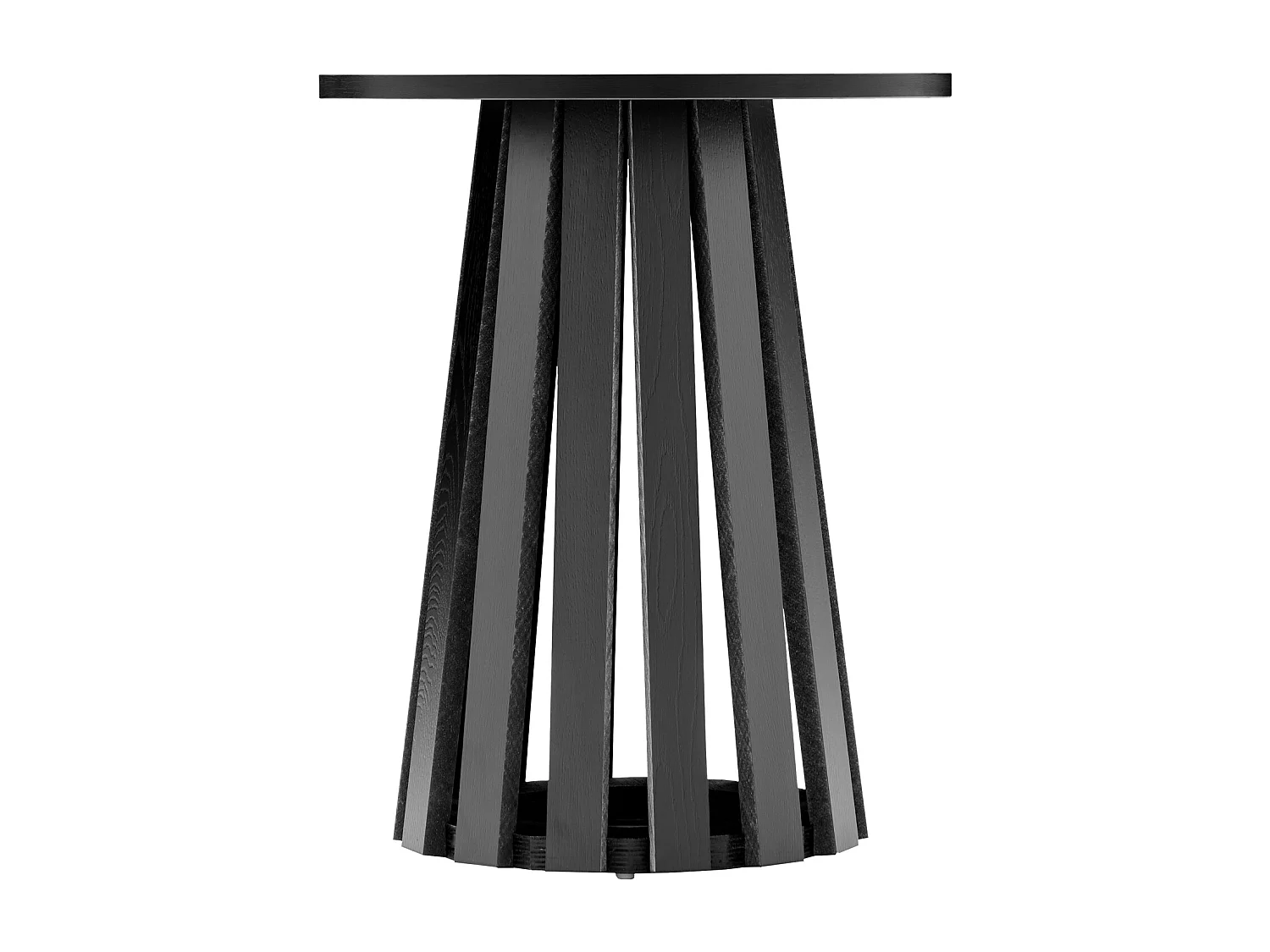 Table d'appoint ronde style scandinave noire LIV