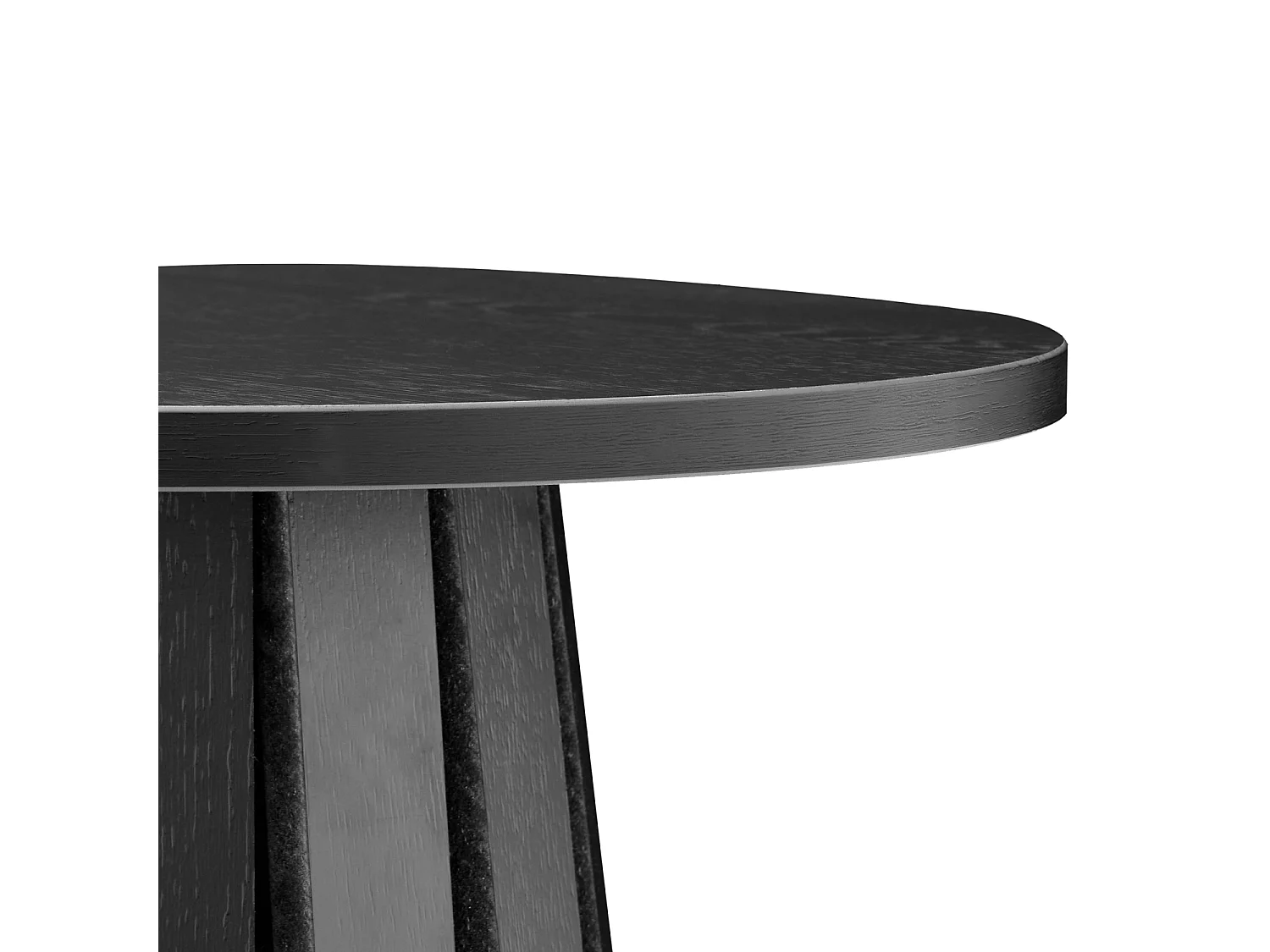 Table d'appoint ronde style scandinave noire LIV