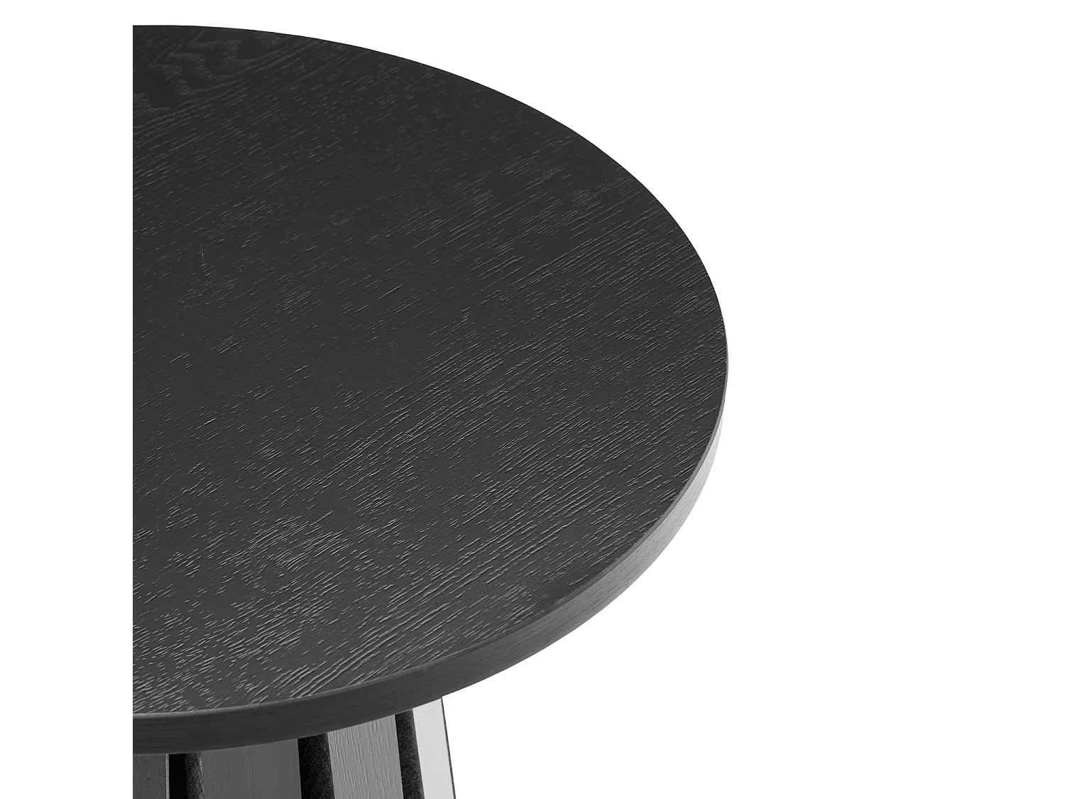 Table d'appoint ronde style scandinave noire LIV