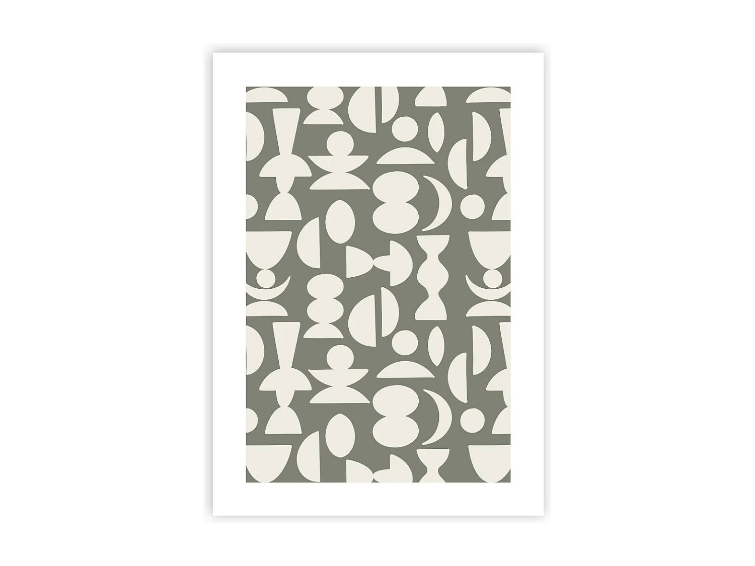 Affiche papier imprimé géométrique sans cadre