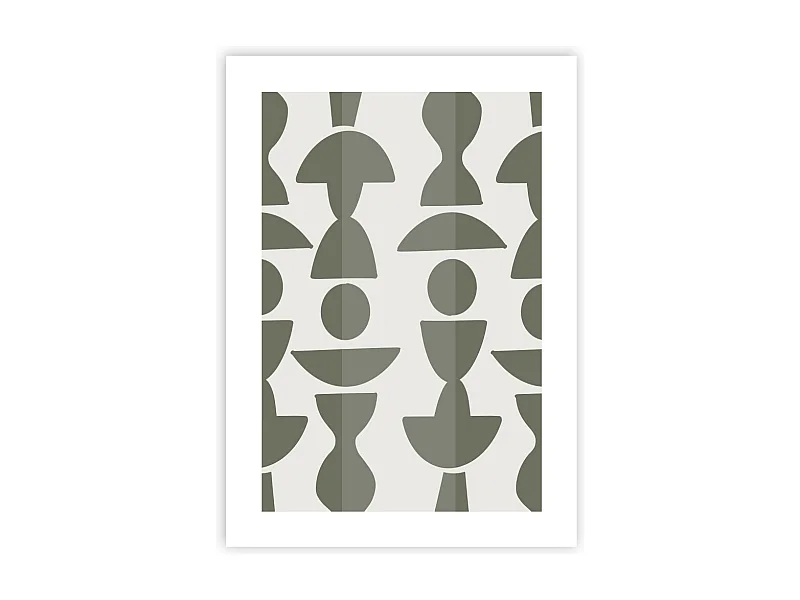 Affiche papier imprimé abstrait sans cadre