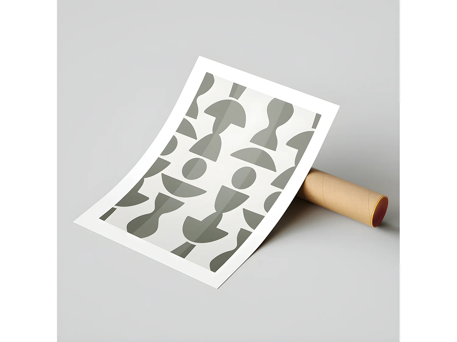 Affiche papier imprimé abstrait sans cadre