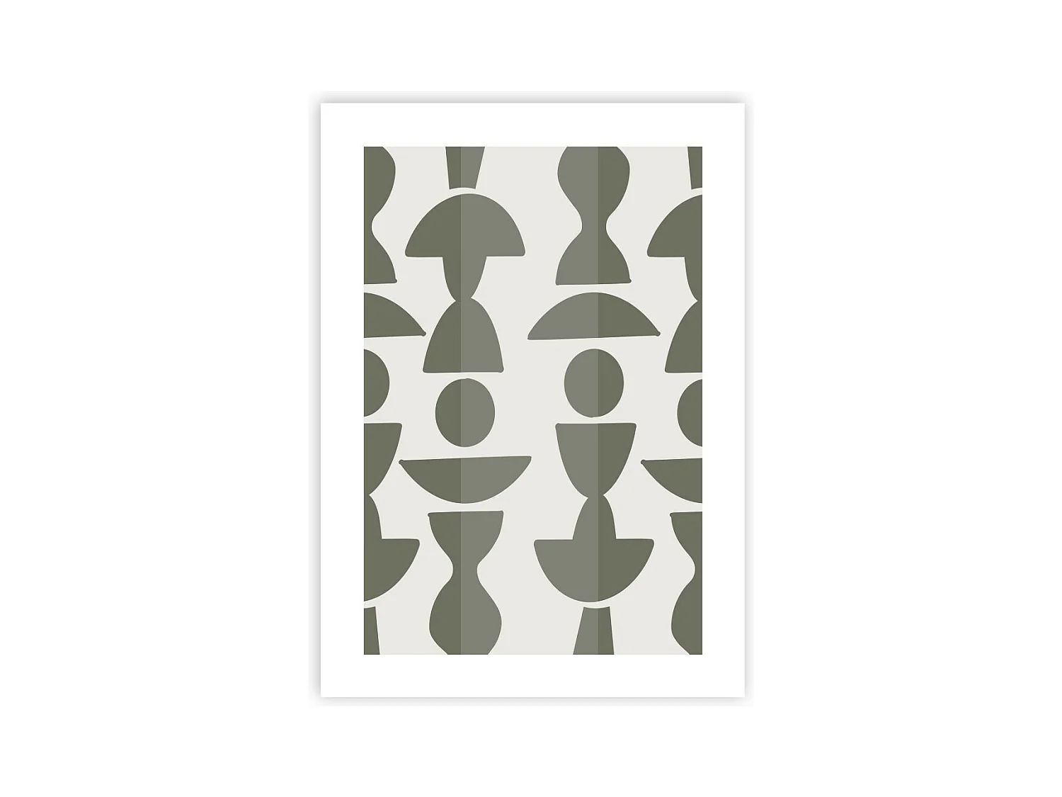 Affiche papier imprimé abstrait sans cadre