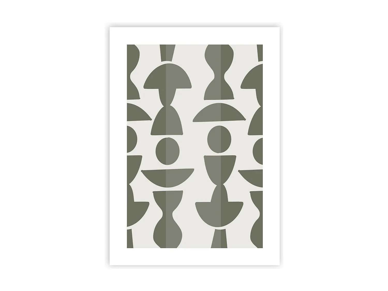 Affiche papier imprimé abstrait sans cadre