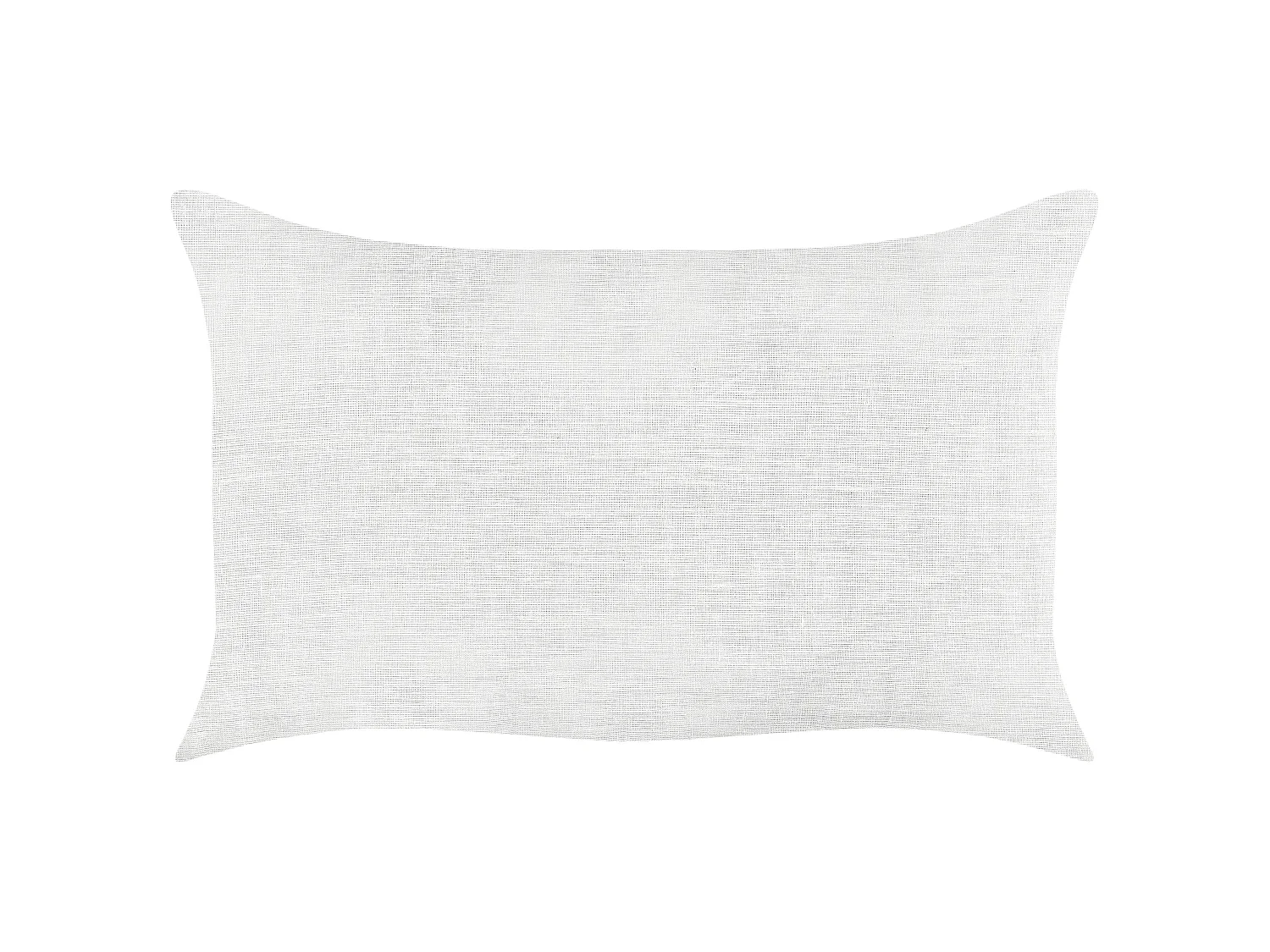 Lot de 2 coussins décoratifs BANORI Lin 30 x 50 cm Blanc Unicolore