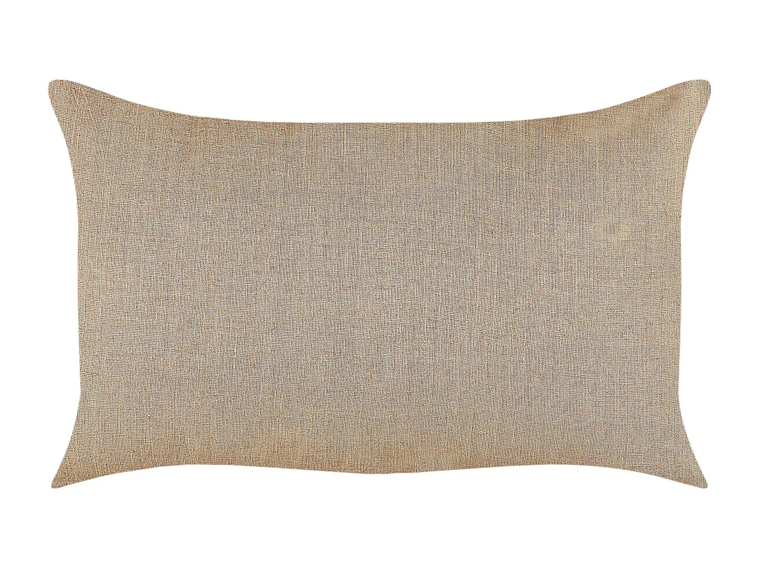 Set van 2 decoratieve kussens BANORI Linnen 30 x 50 cm Beige Effen