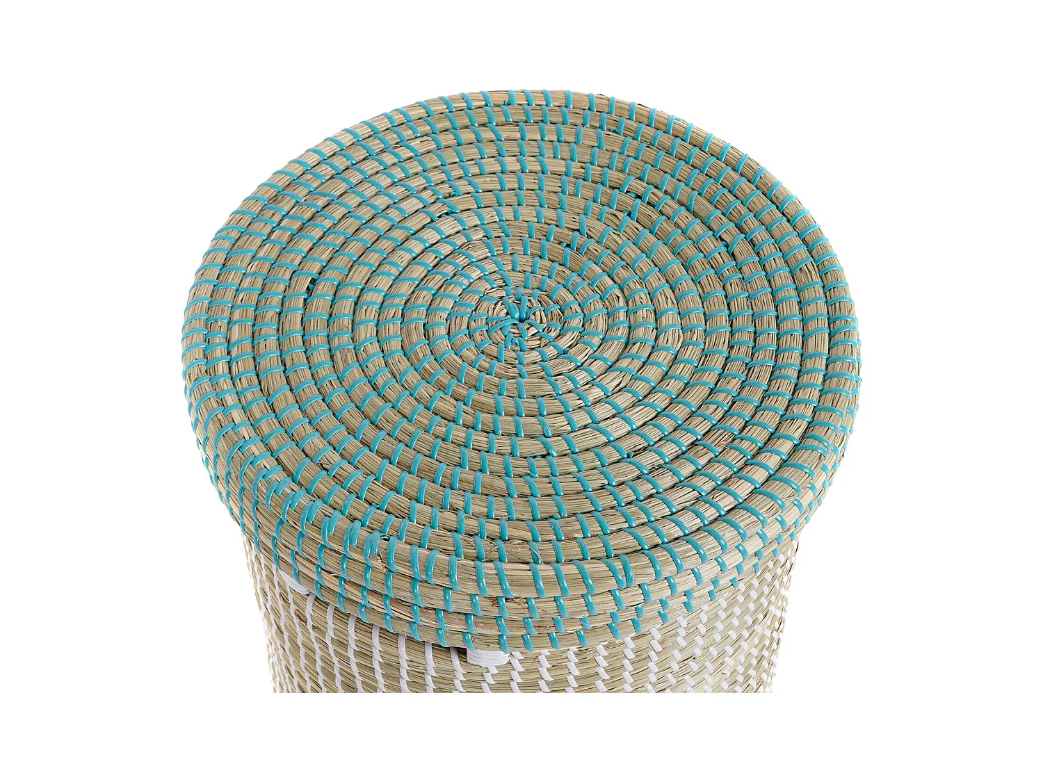 CESTA SET 2 SEAGRASS 44X44X51 TAPA NATURAL